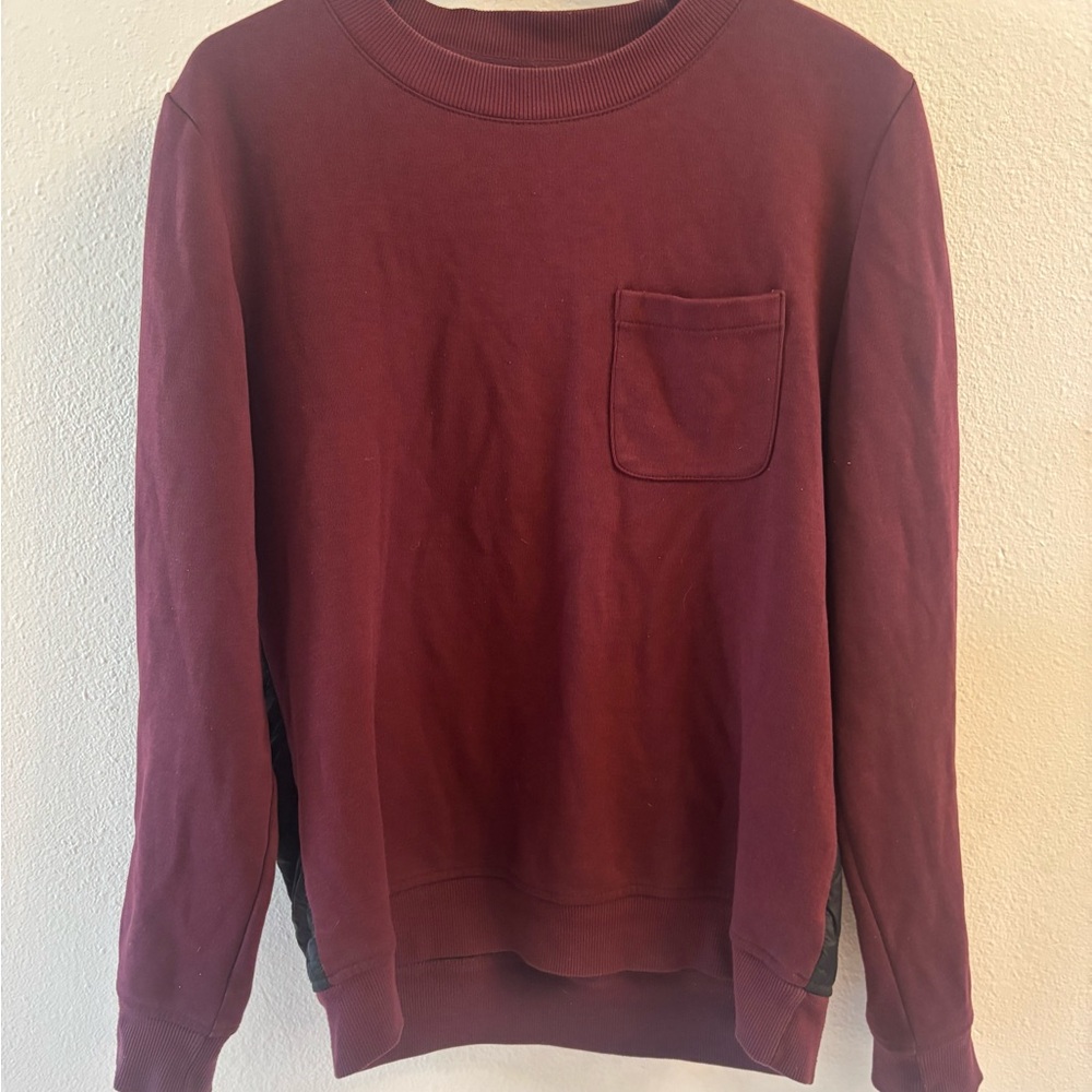 INC International Concepts Men's Maroon Crewneck Sweater
